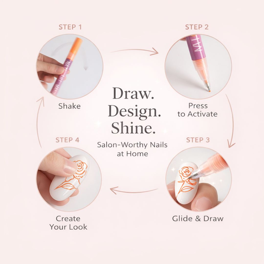 Nail Art Marker Pens | 12 Color Set